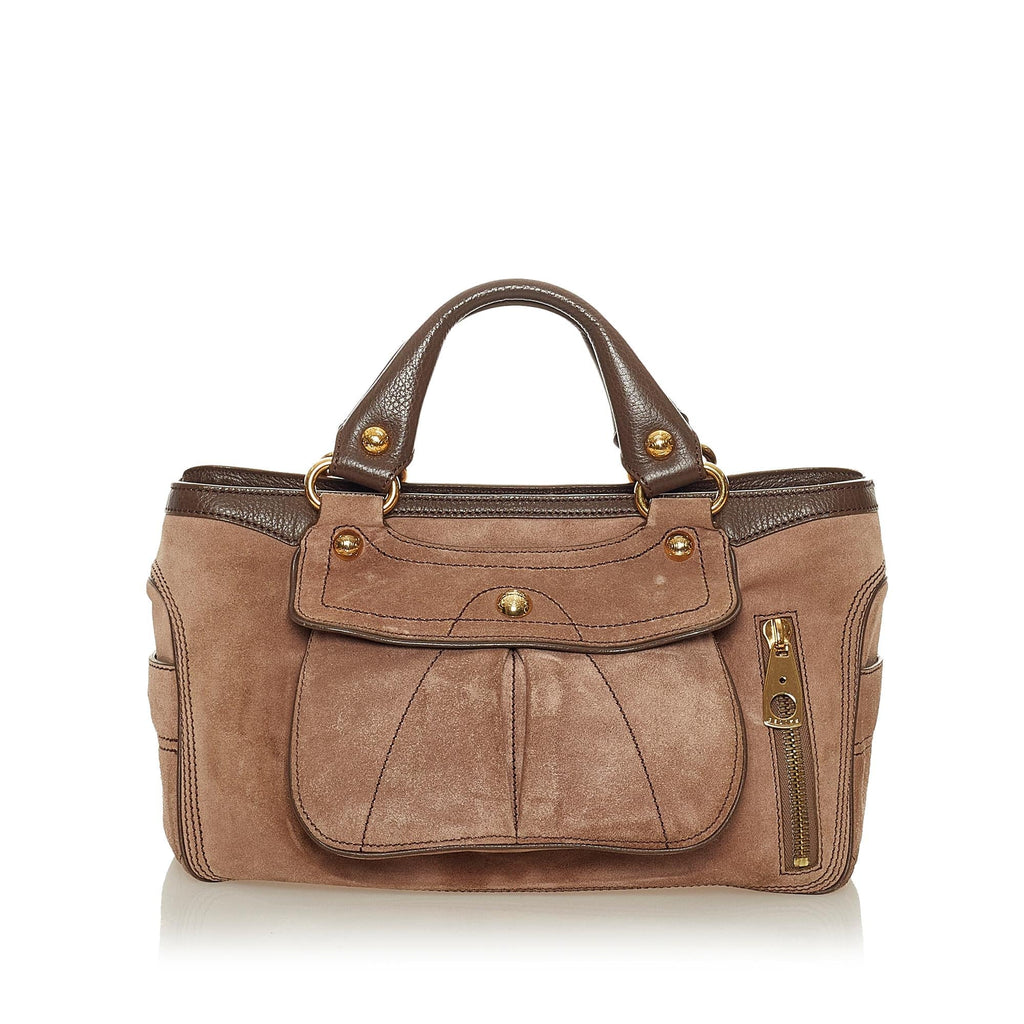 Celine Boogie Suede Leather Handbag (SHG-HzNOmg)