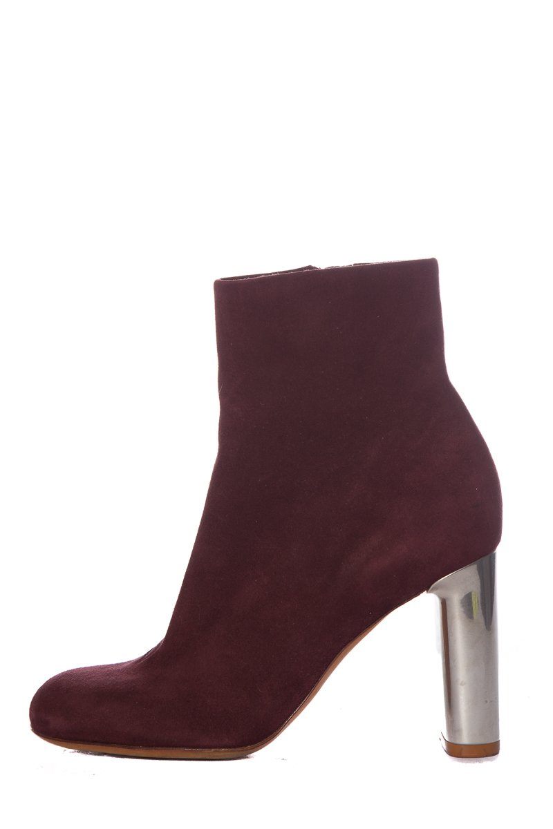 CÃƒÆ’Ã‚Â©line Burgundy Suede Booties SZ 35.5