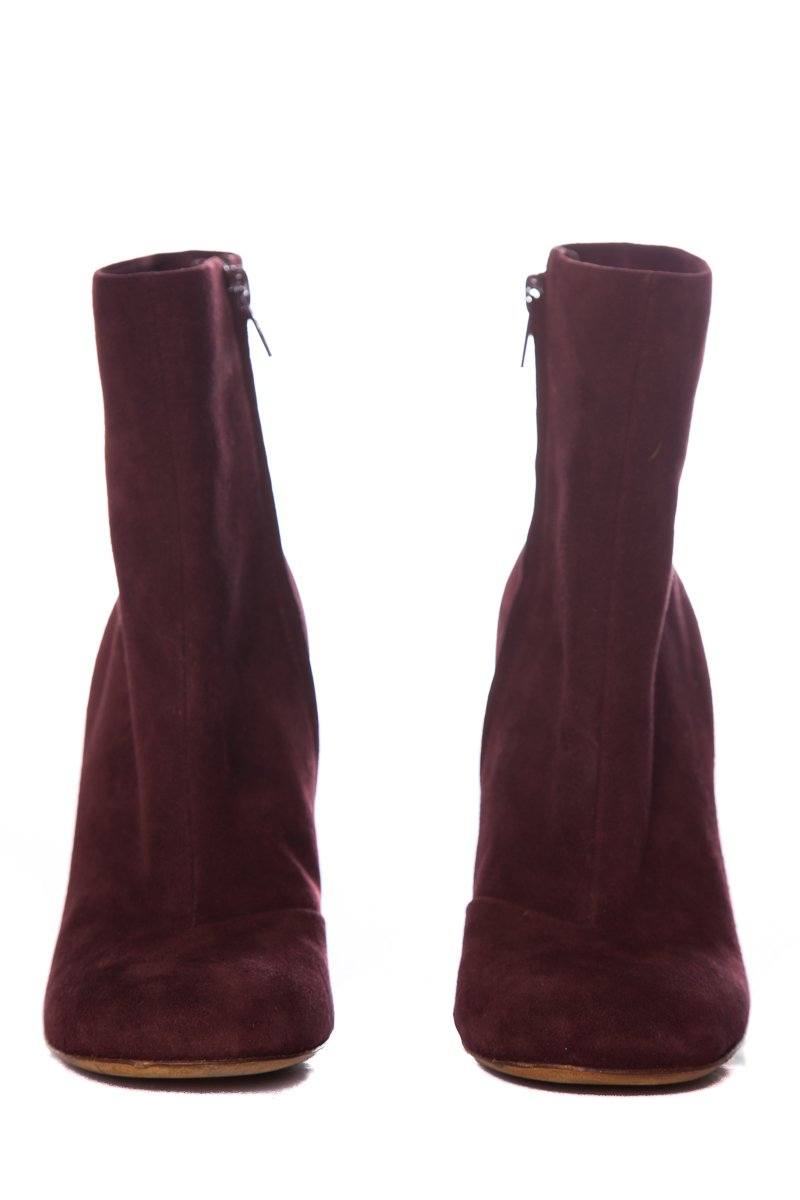 CÃƒÆ’Ã‚Â©line Burgundy Suede Booties SZ 35.5