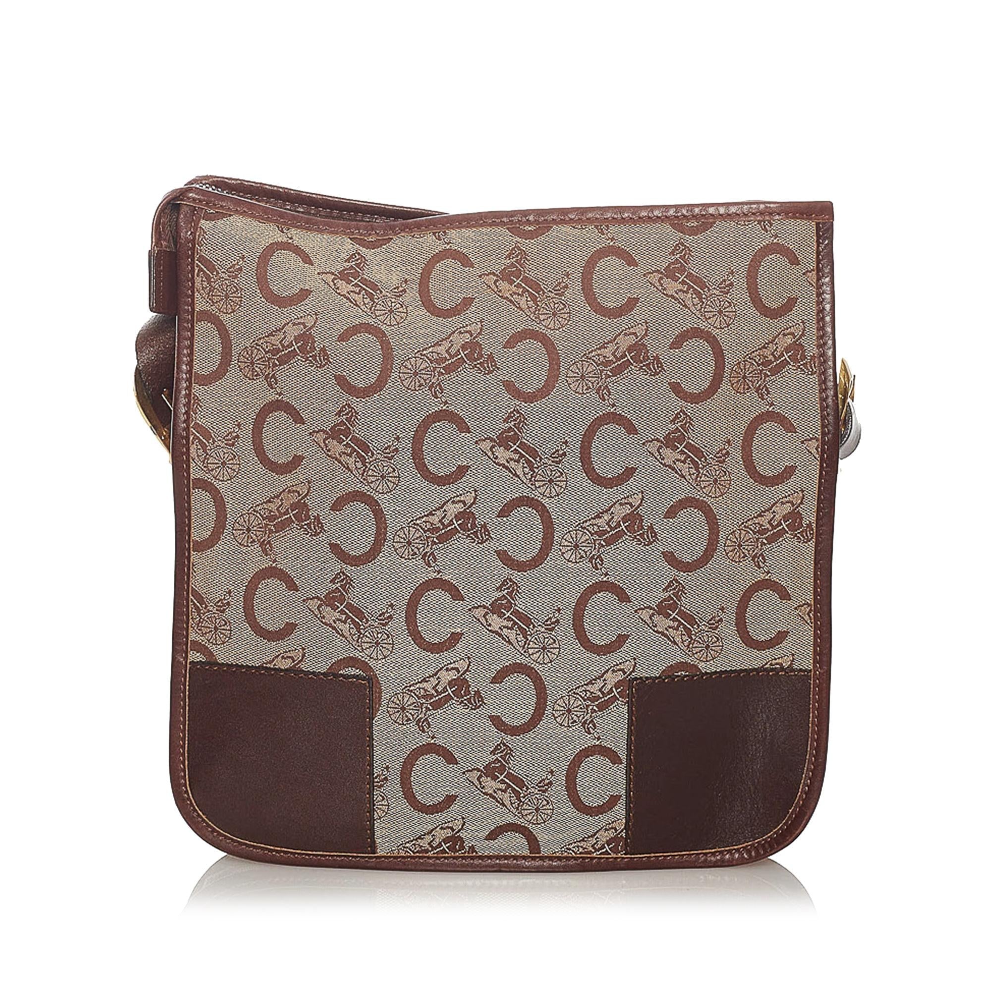 Celine C Carriage Canvas Crossbody Bag (SHG-27824)