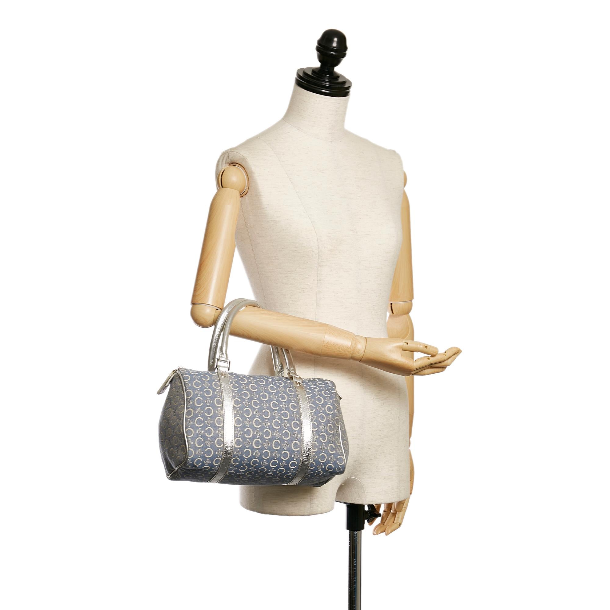Celine C Macadam Canvas Boston Bag (SHG-31324)