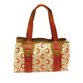 Celine C Macadam Canvas Handbag (SHG-27792)