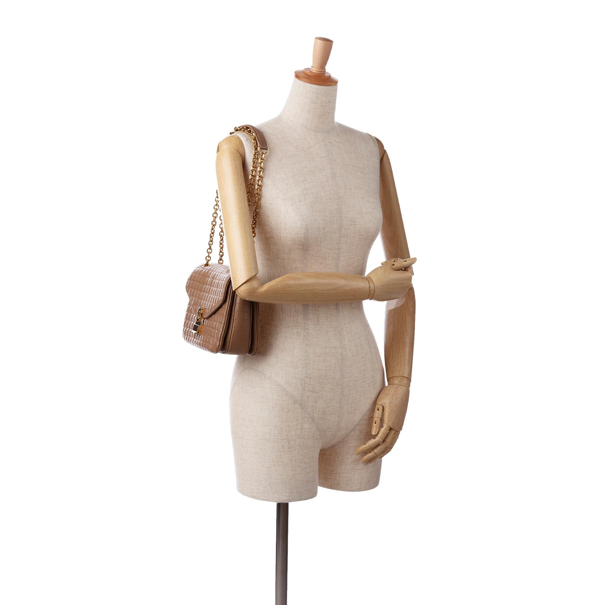 Celine C Quilted Crossbody Bag (SHG-pWIlz4)