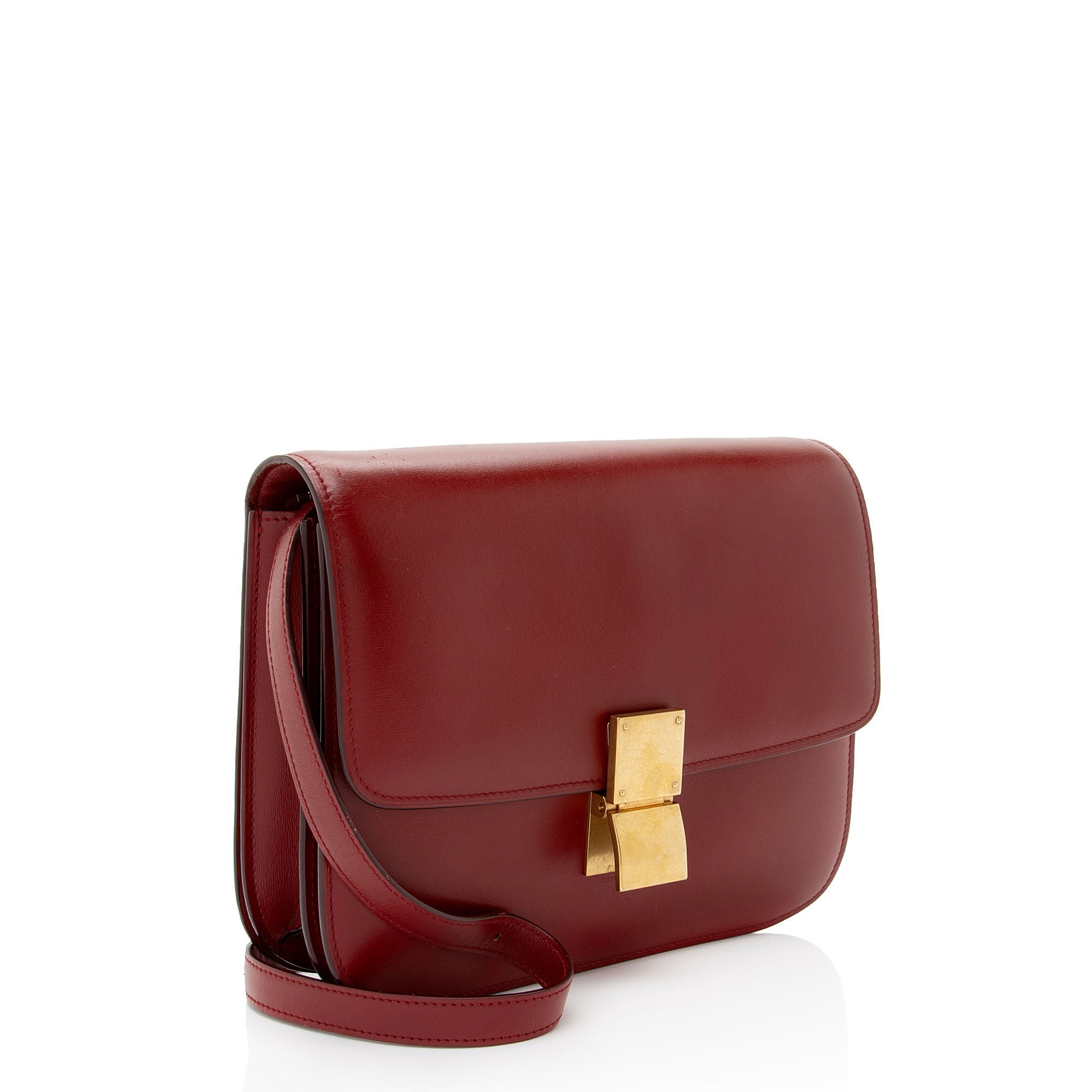 Celine Calfskin Classic Medium Box Bag (SHF-zJ9Rue)