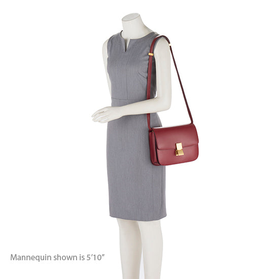 Celine Calfskin Classic Medium Box Bag - FINAL SALE (SHF-15019)