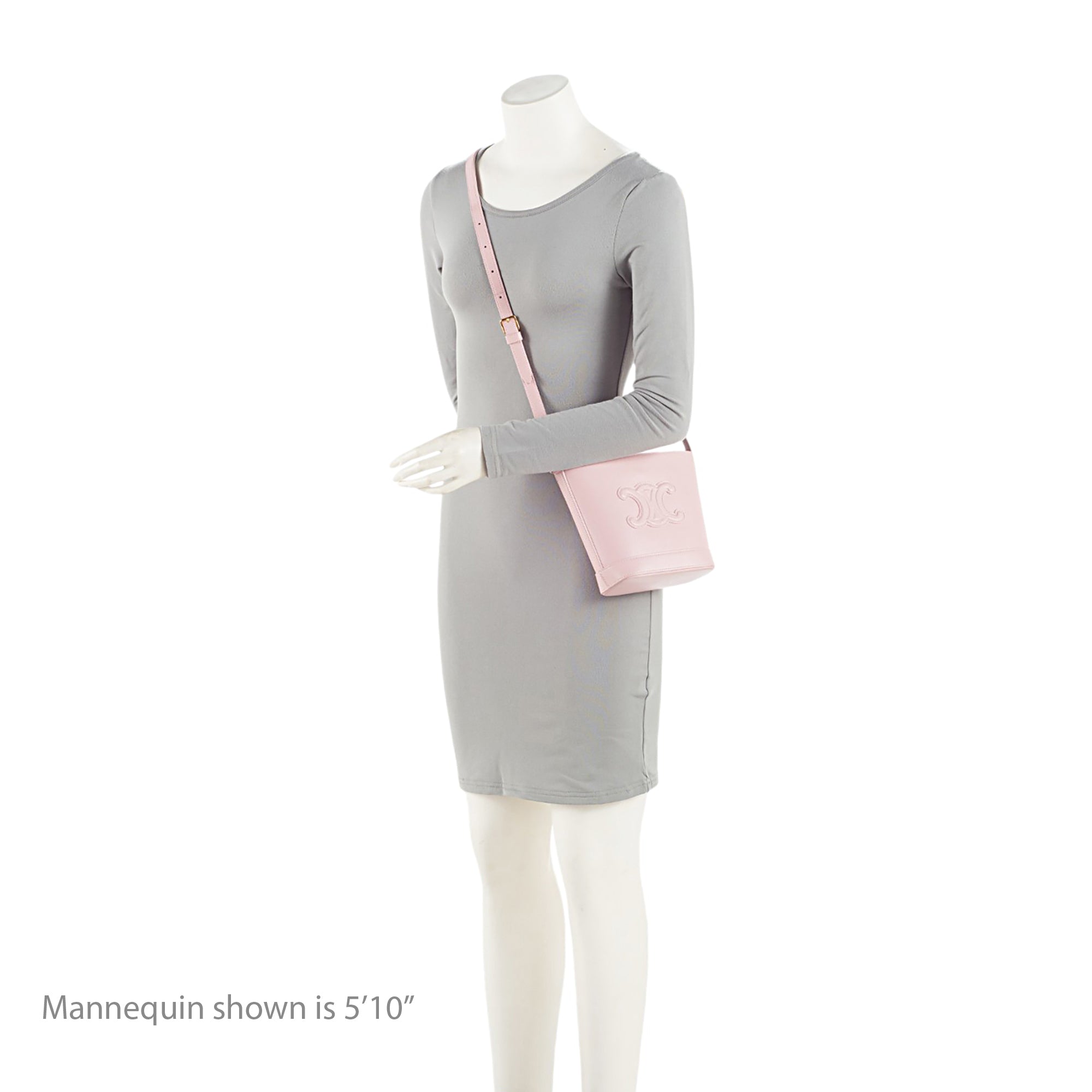 Celine Calfskin Cuir Triomphe Small Bucket Bag (SHF-VQ6sRW)