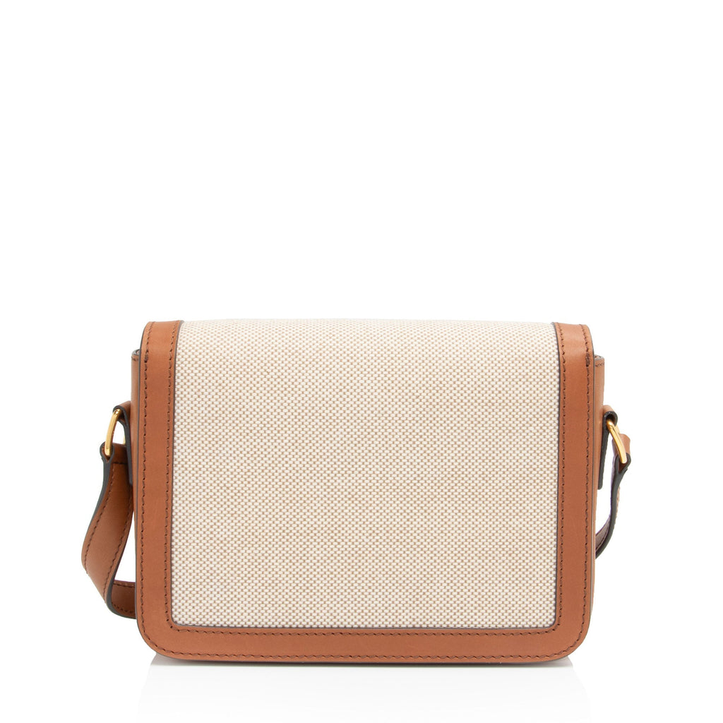 Celine Textile Calfskin Triomphe Teen Shoulder Bag (SHF-JW3M7k)