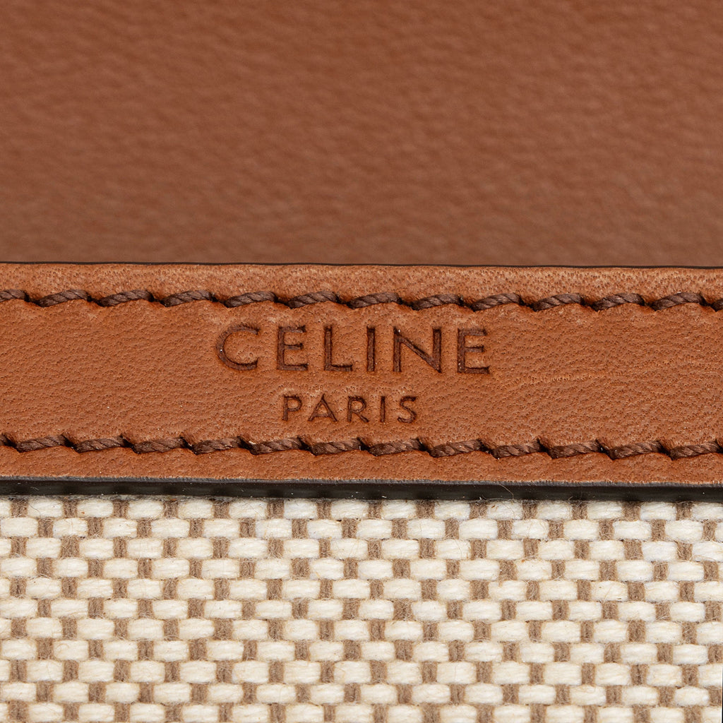 Celine Textile Calfskin Triomphe Teen Shoulder Bag (SHF-JW3M7k)