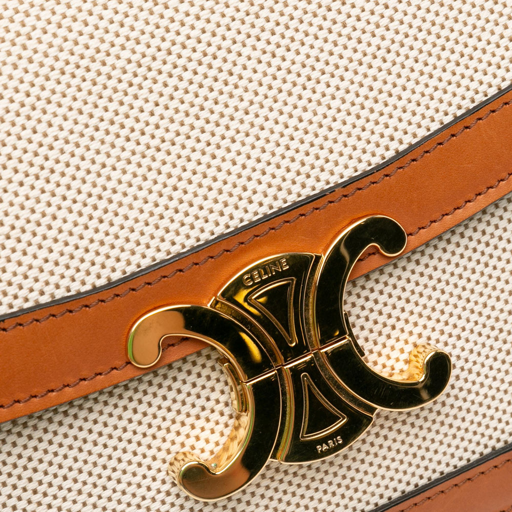 Celine Canvas Classique Triomphe Crossbody (SHG-2Xuunr)