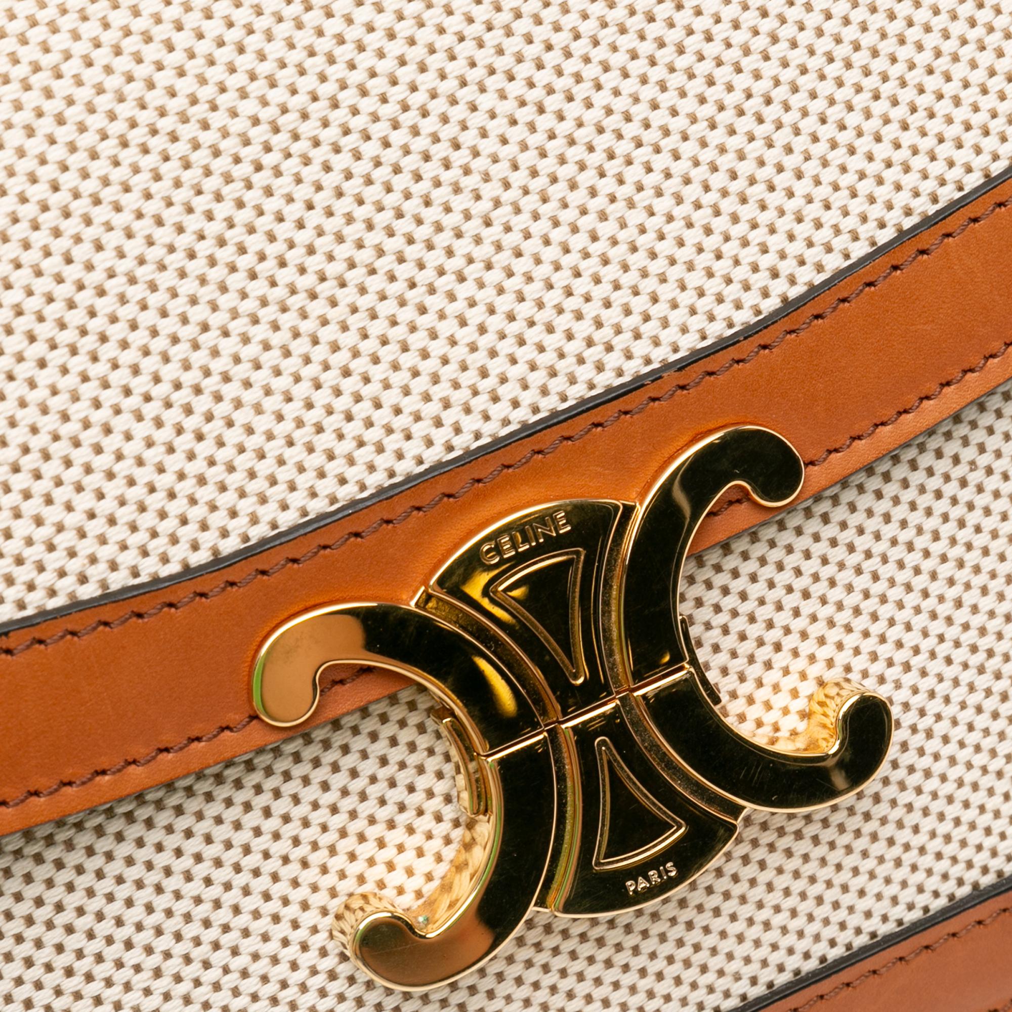 Celine Canvas Classique Triomphe Crossbody (SHG-2Xuunr)