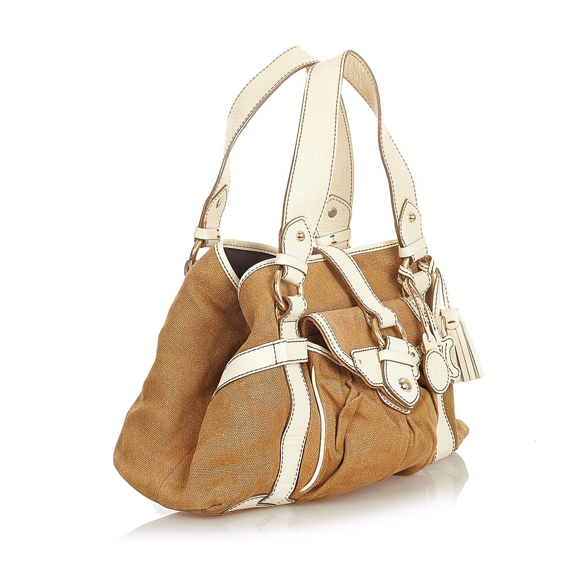 Celine Canvas Handbag (SHG-37785)