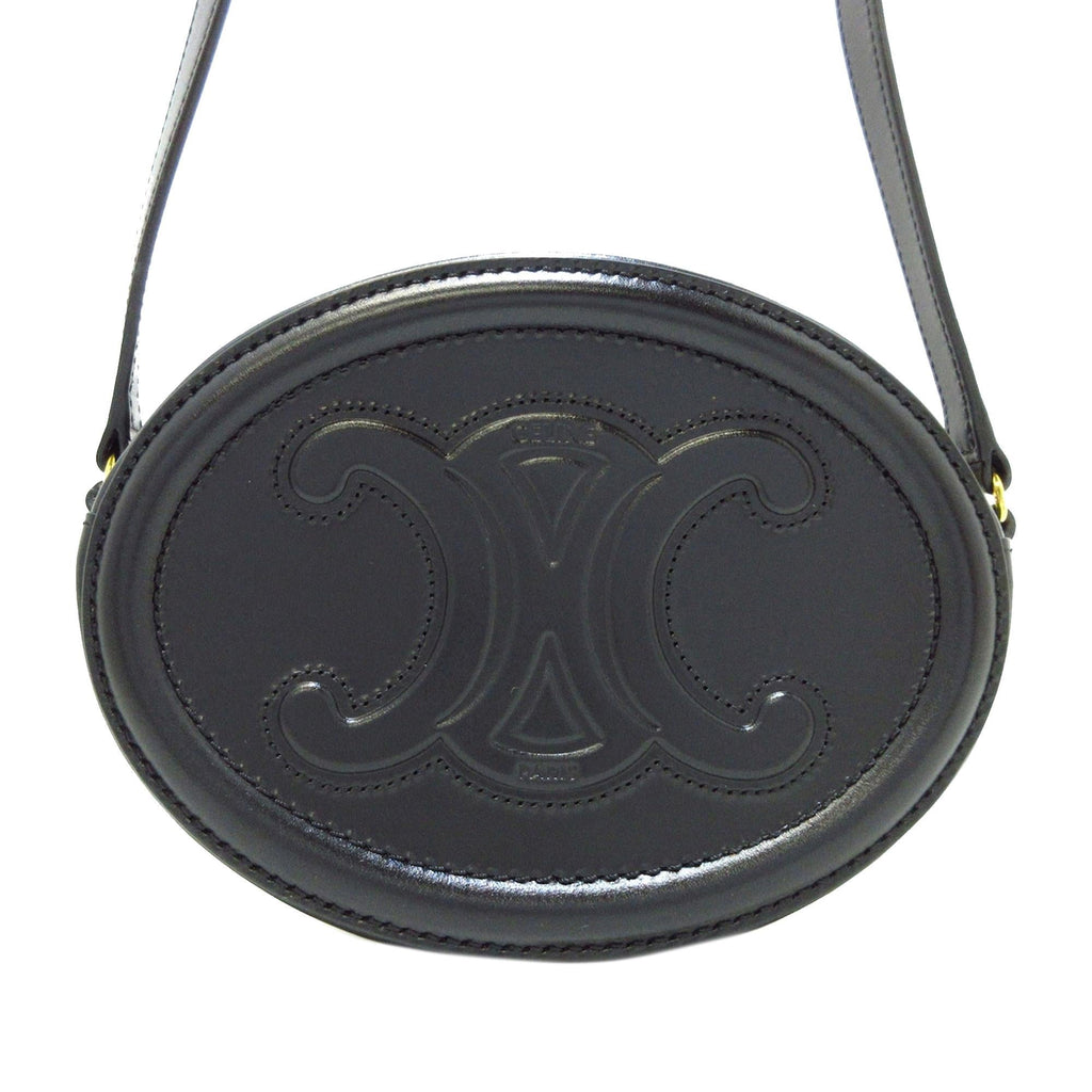 Celine Cuir Triomphe Oval Crossbody (SHG-jQ3ard)