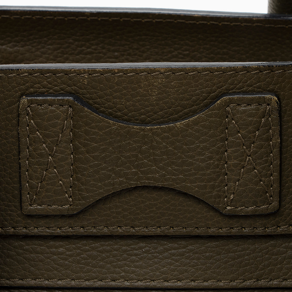 Celine Drummed Calfskin Mini Luggage Tote - FINAL SALE (SHF-19316)