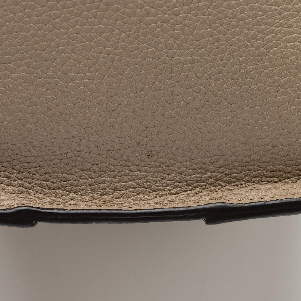 Celine Drummed Calfskin Mini Luggage Tote (SHF-Mvuaep)