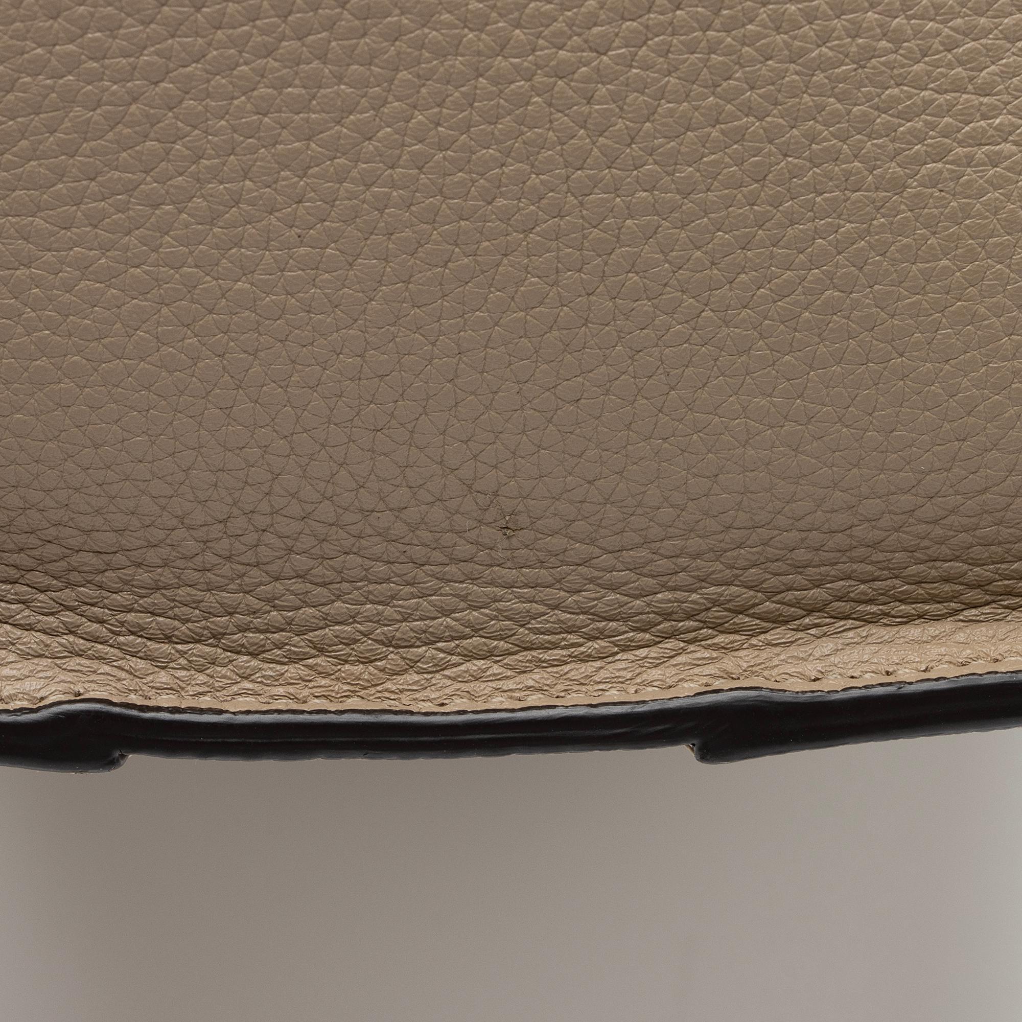 Celine Drummed Calfskin Mini Luggage Tote (SHF-Mvuaep)