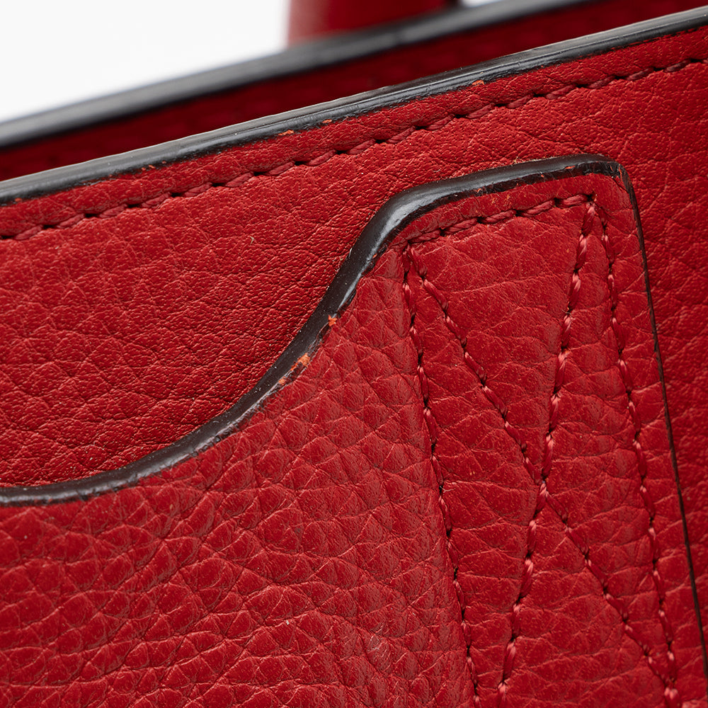 Celine Drummed Calfskin Mini Luggage Tote (SHF-21338)