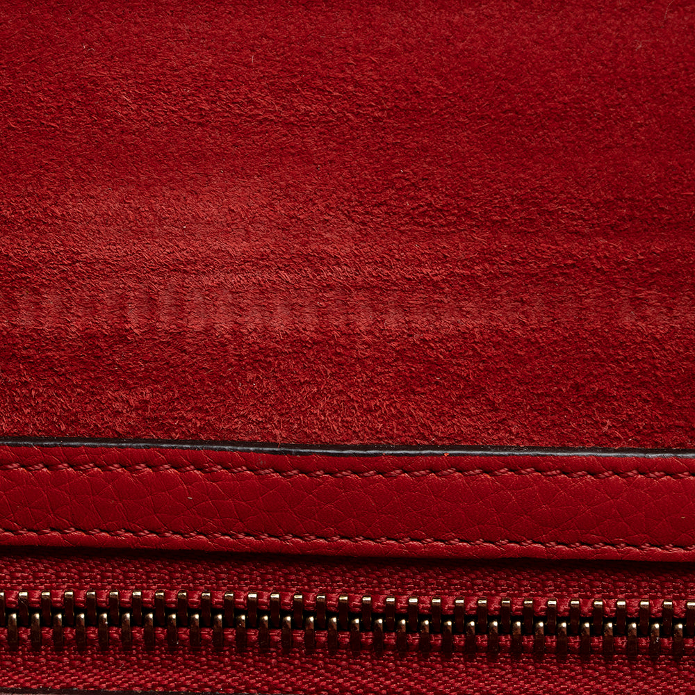 Celine Drummed Calfskin Mini Luggage Tote (SHF-21338)
