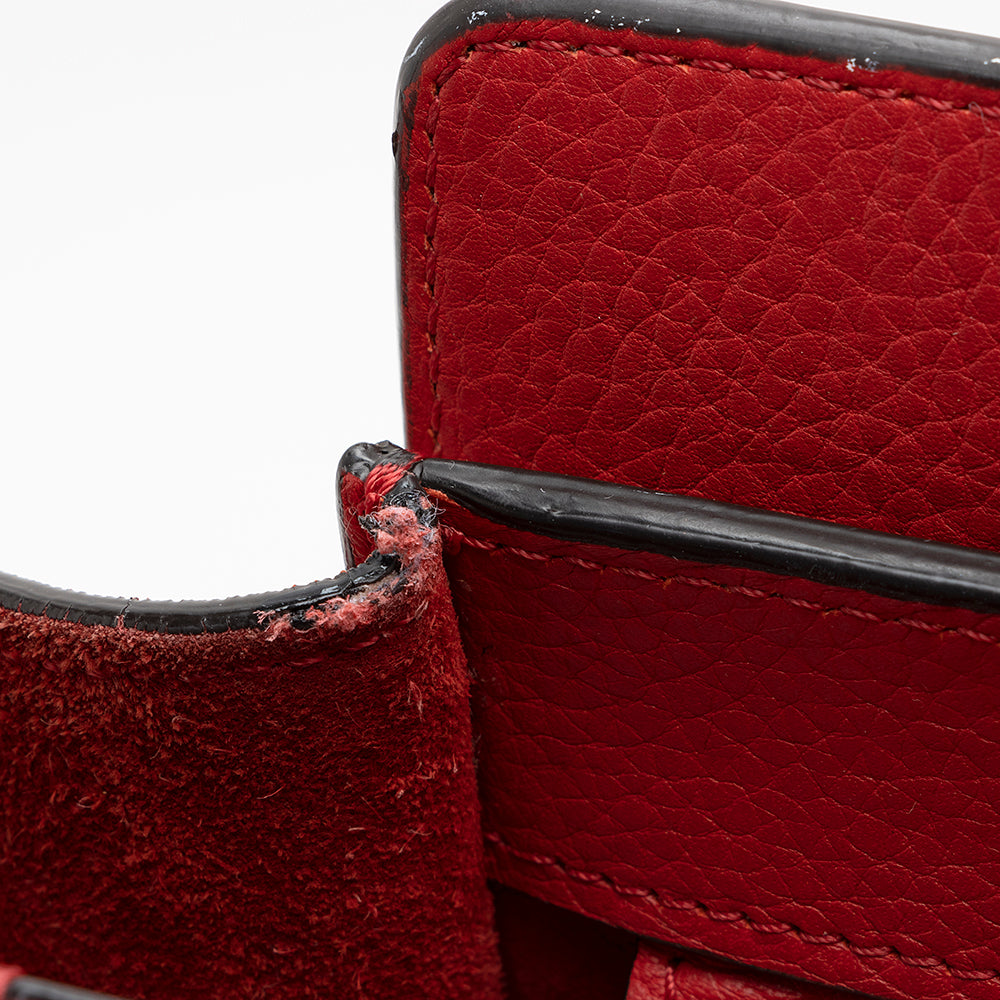 Celine Drummed Calfskin Mini Luggage Tote (SHF-21338)