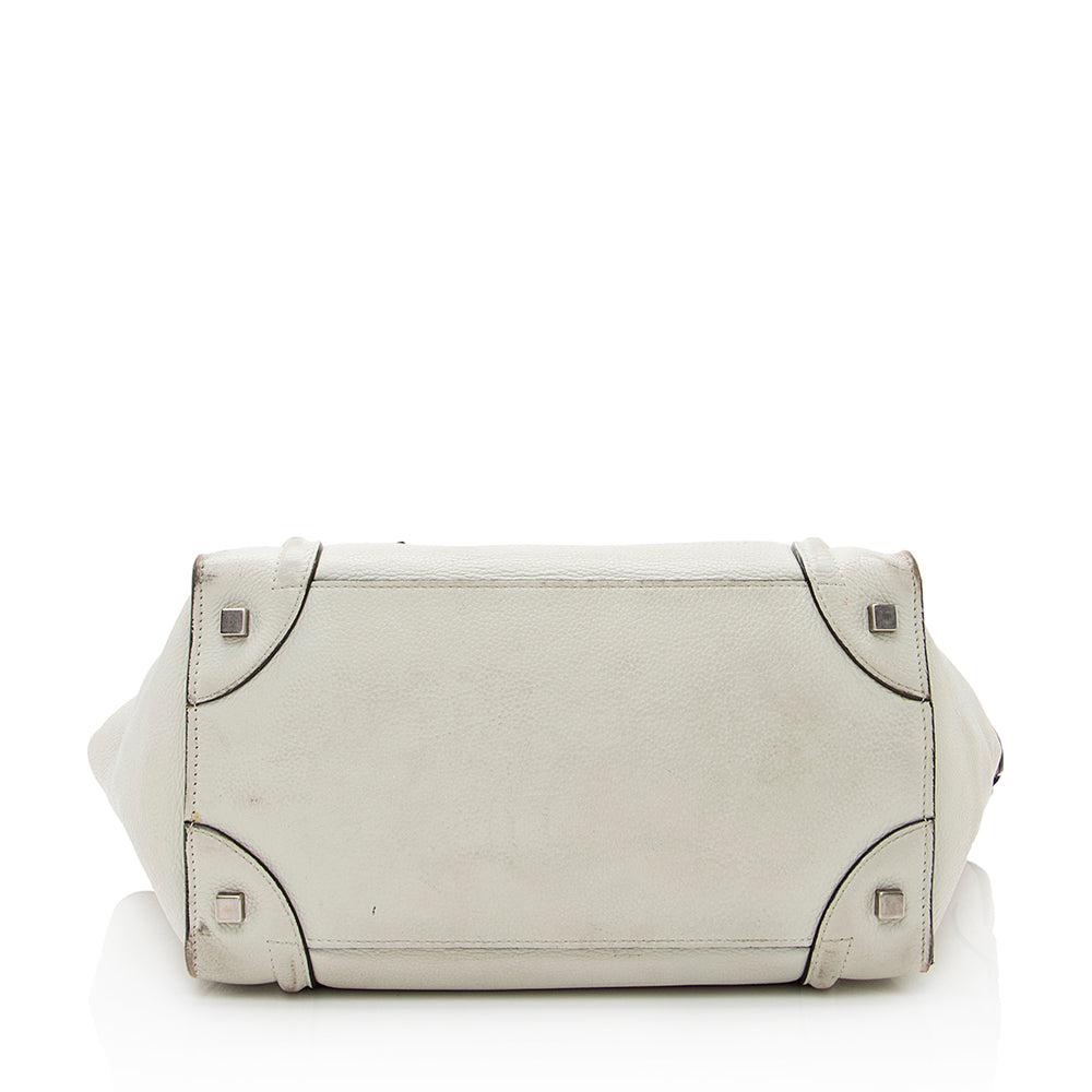 Celine Drummed Calfskin Mini Luggage Tote (SHF-21690)