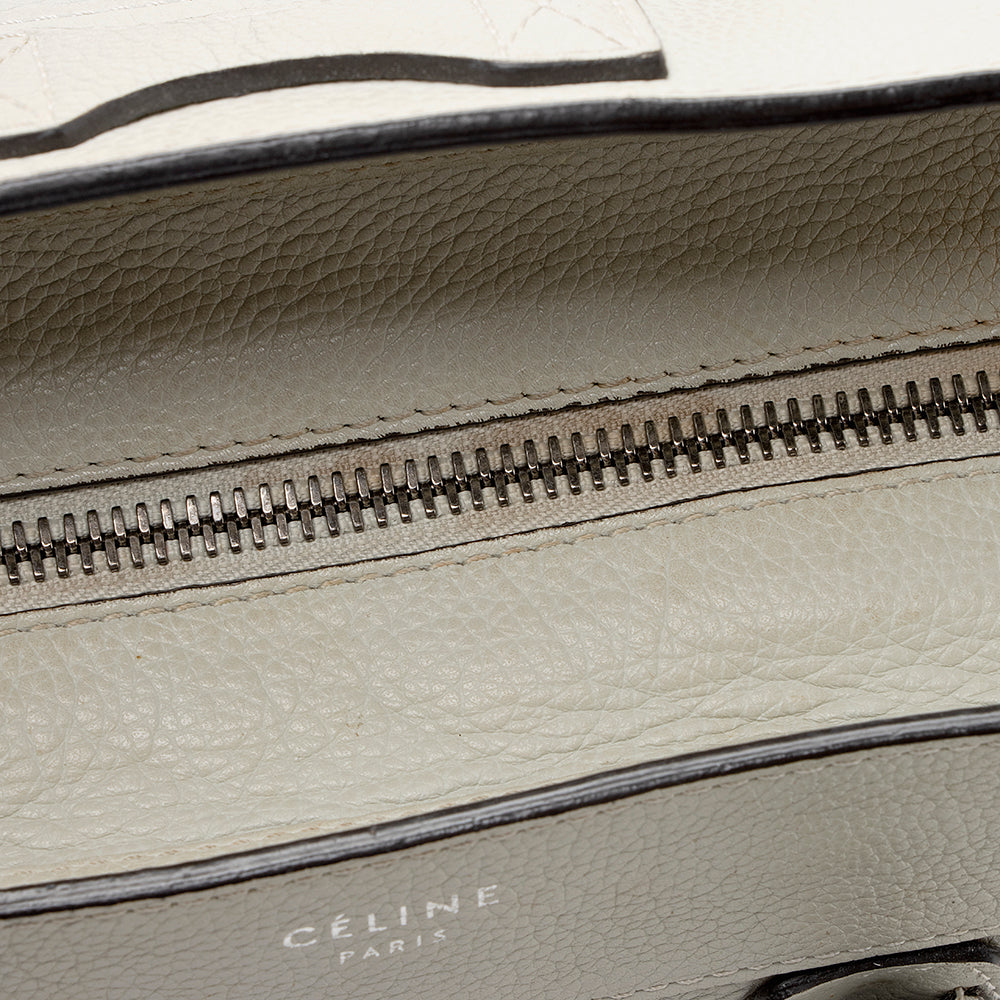 Celine Drummed Calfskin Mini Luggage Tote (SHF-21690)