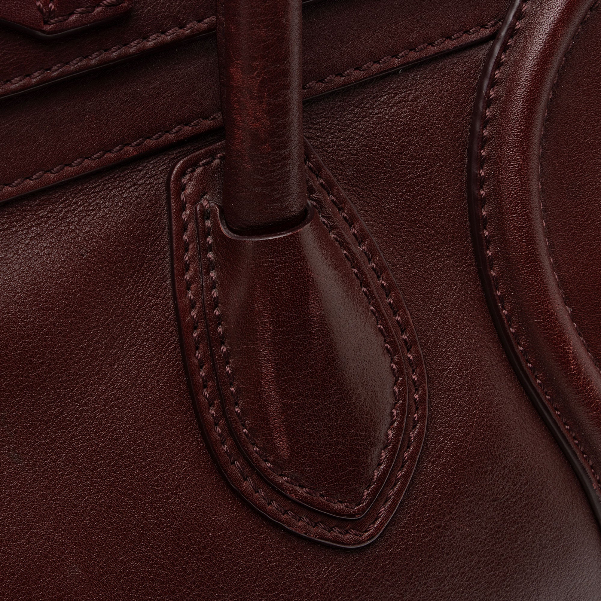 Celine Drummed Calfskin Mini Luggage Tote (SHF-20CRG5)