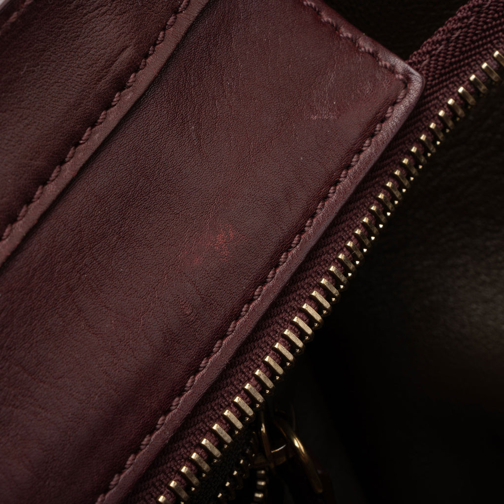 Celine Drummed Calfskin Mini Luggage Tote (SHF-20CRG5)