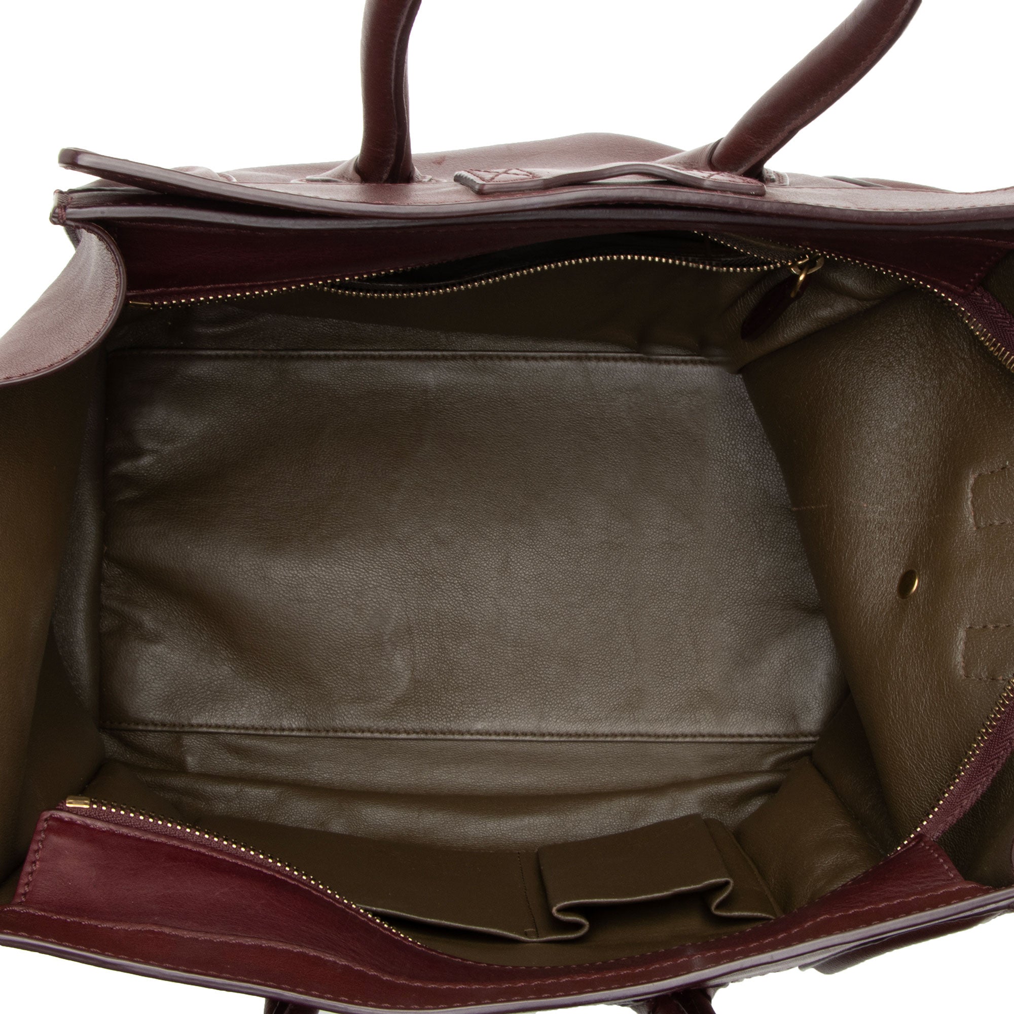 Celine Drummed Calfskin Mini Luggage Tote (SHF-20CRG5)
