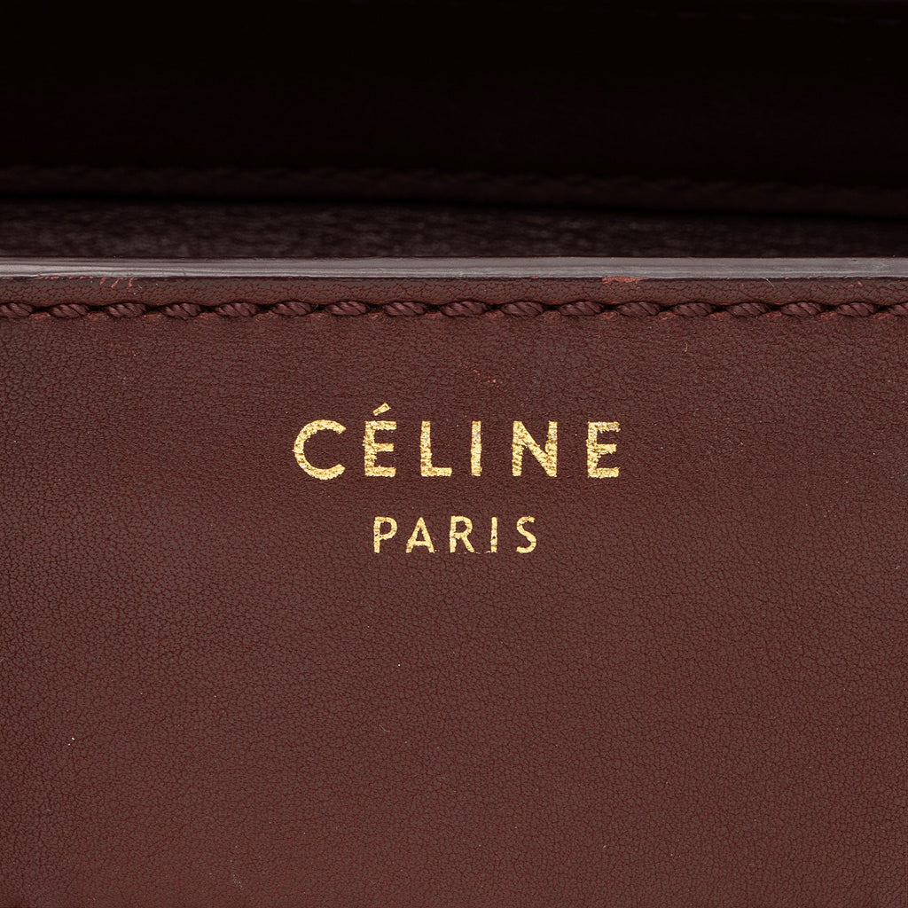 Celine Drummed Calfskin Mini Luggage Tote (SHF-20CRG5)
