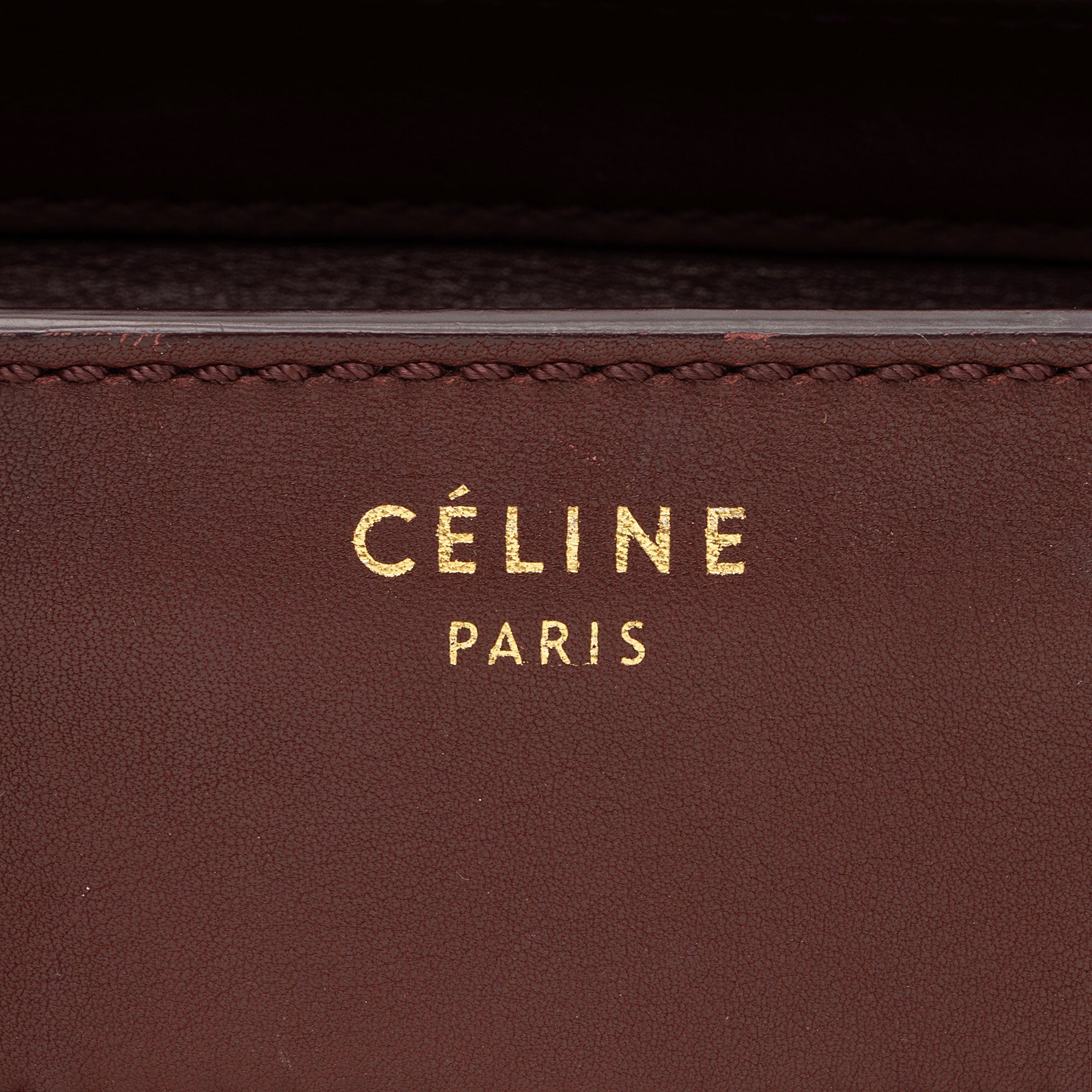 Celine Drummed Calfskin Mini Luggage Tote (SHF-20CRG5)