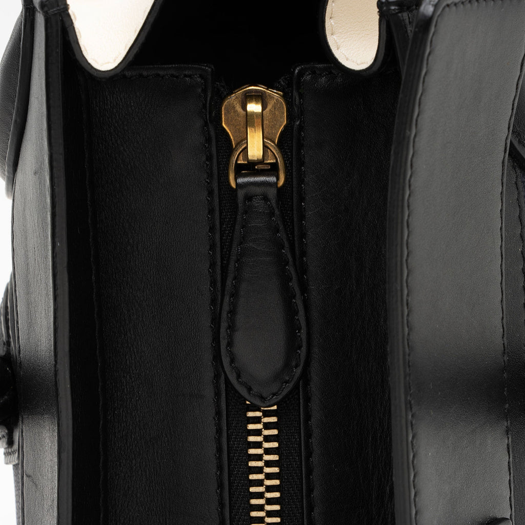 Celine Drummed Calfskin Mini Luggage Tote (SHF-emBVnY)