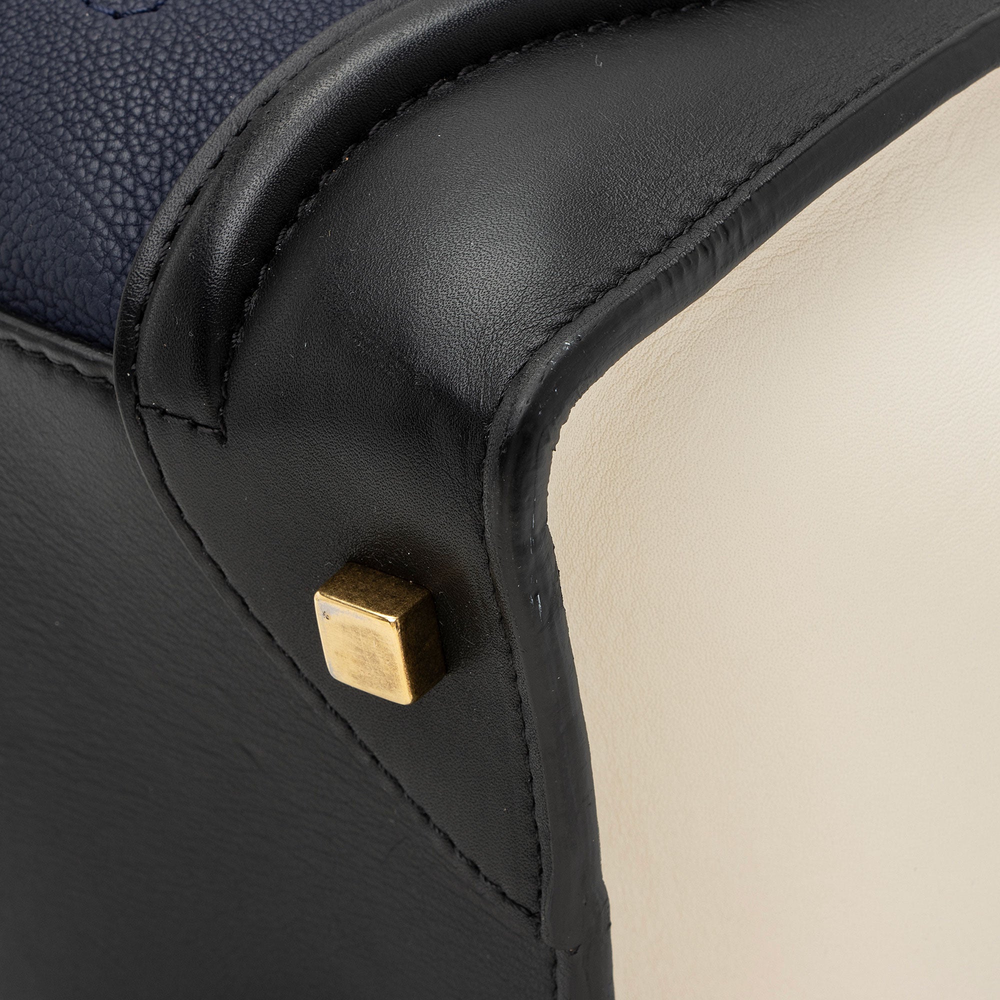 Celine Drummed Calfskin Mini Luggage Tote (SHF-emBVnY)