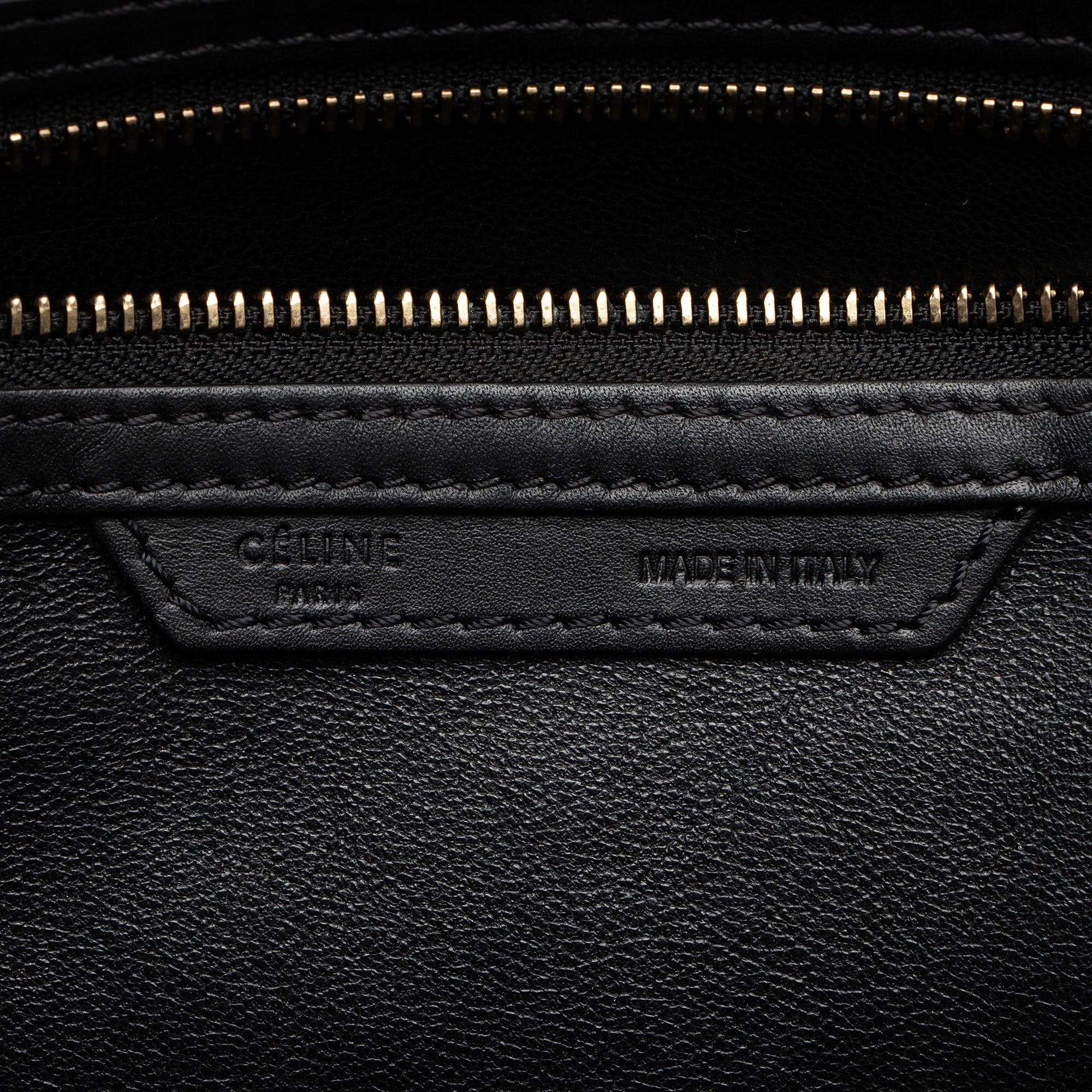 Celine Drummed Calfskin Mini Luggage Tote (SHF-emBVnY)