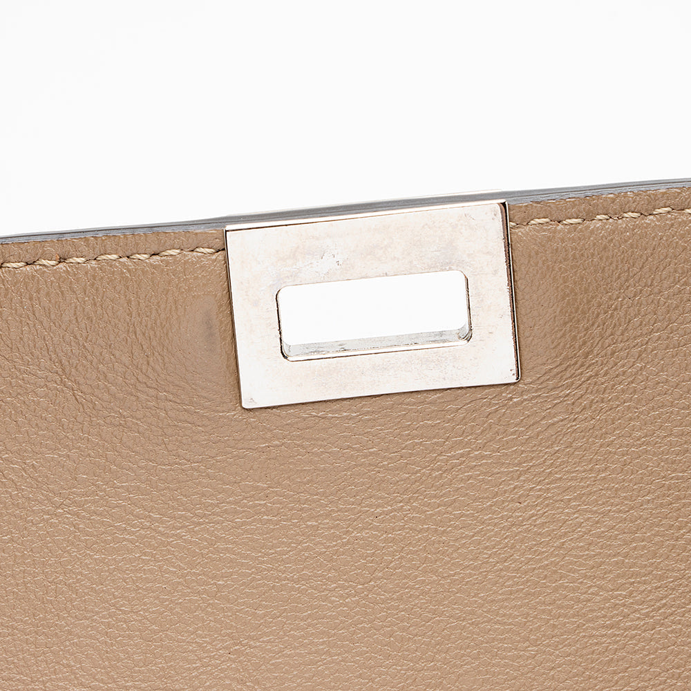 Celine Drummed Calfskin Suede Medium Trapeze Bag (SHF-15252)