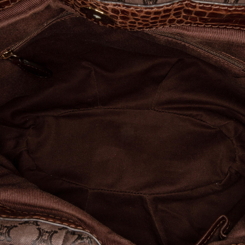 Celine Embossed Macadam Satchel (SHG-37781)