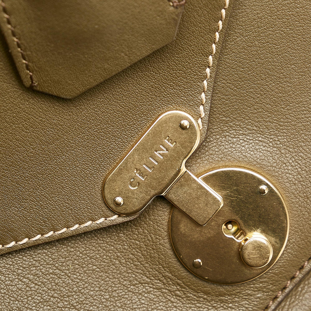Celine Envelope Luggage Tote Leather Handbag (SHG-30073)