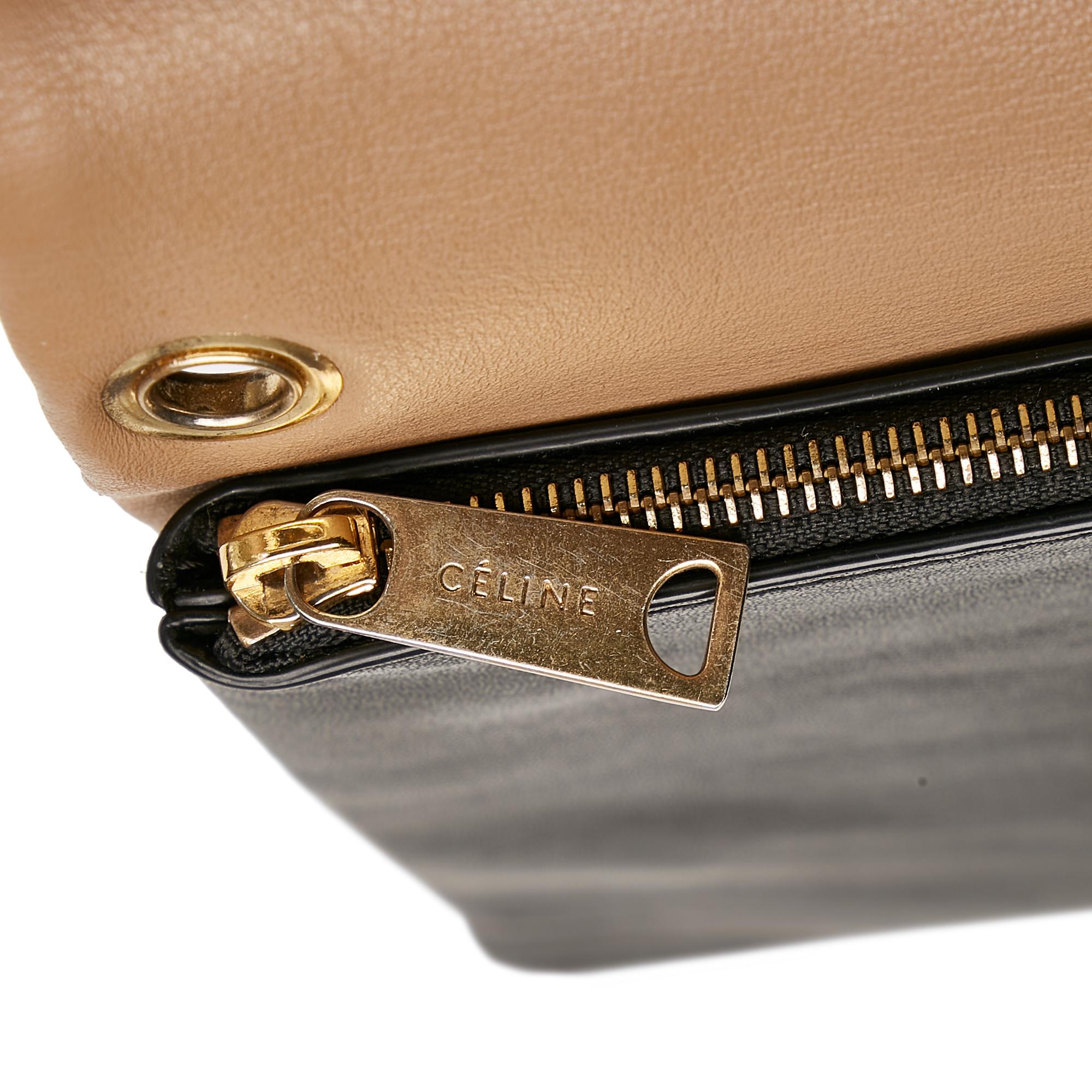 Celine Folded Cabas Leather Satchel (SHG-30205)