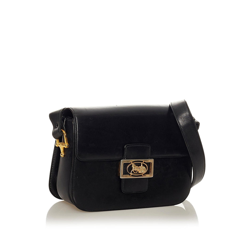 Celine Horse Carriage Leather Shoulder Bag (SHG-27560)