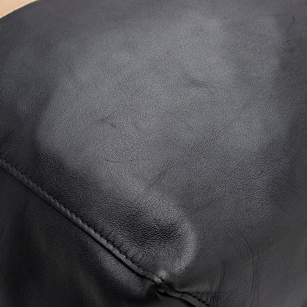 Celine Lambskin Bicolor Cabas Vertical Tote (SHF-15865)
