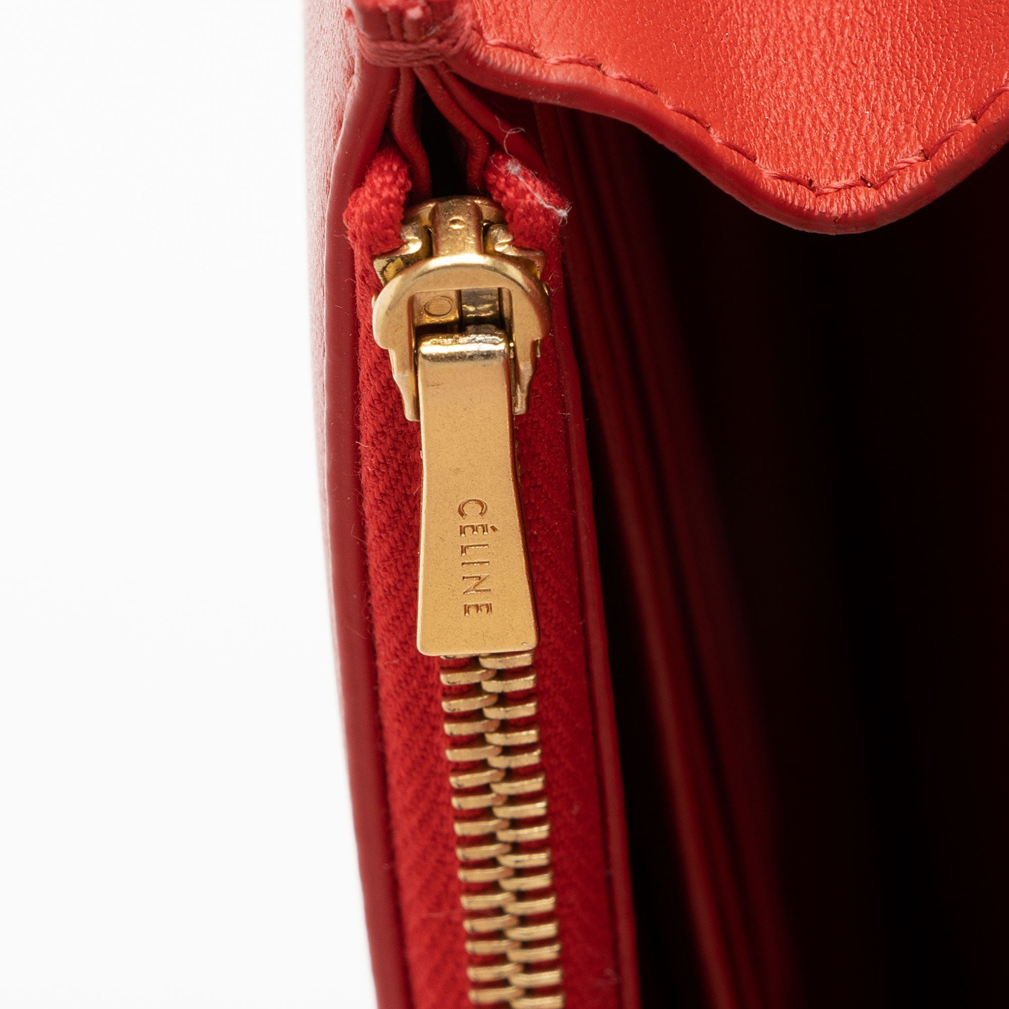 Celine Lambskin Frame Evening Clutch on Chain (SHF-rUHcBH)