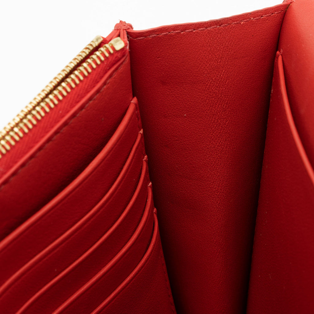 Celine Lambskin Frame Evening Clutch on Chain (SHF-rUHcBH)