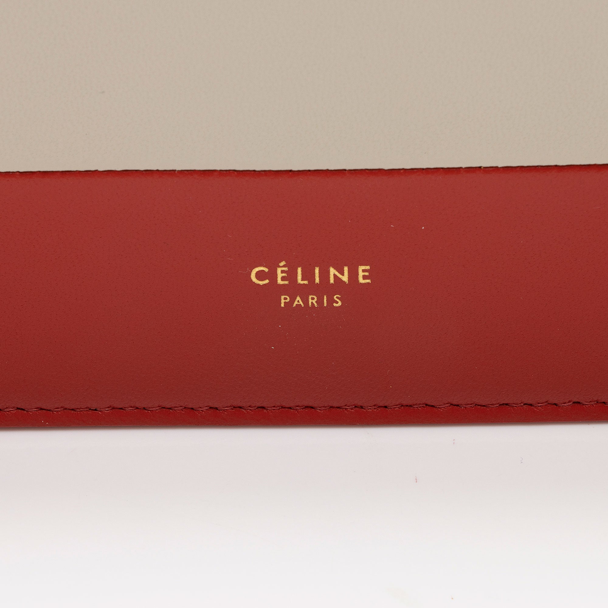 Celine Lambskin Frame Evening Clutch on Chain (SHF-rUHcBH)