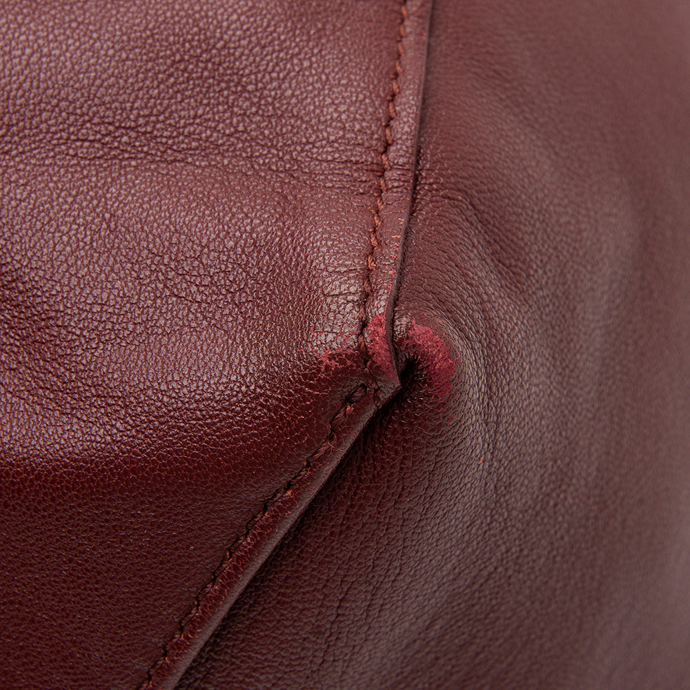 Celine Leather Bicolor Cabas Horizontal Tote - FINAL SALE (SHF-12750)