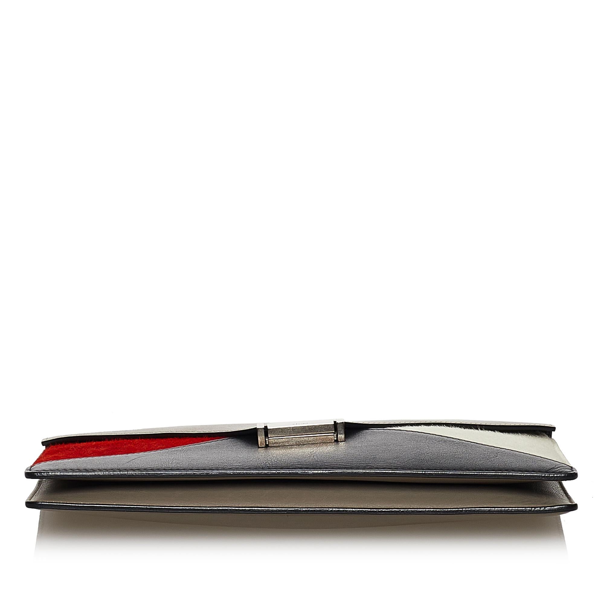 Celine Leather Diamond Clutch Bag (SHG-30333)