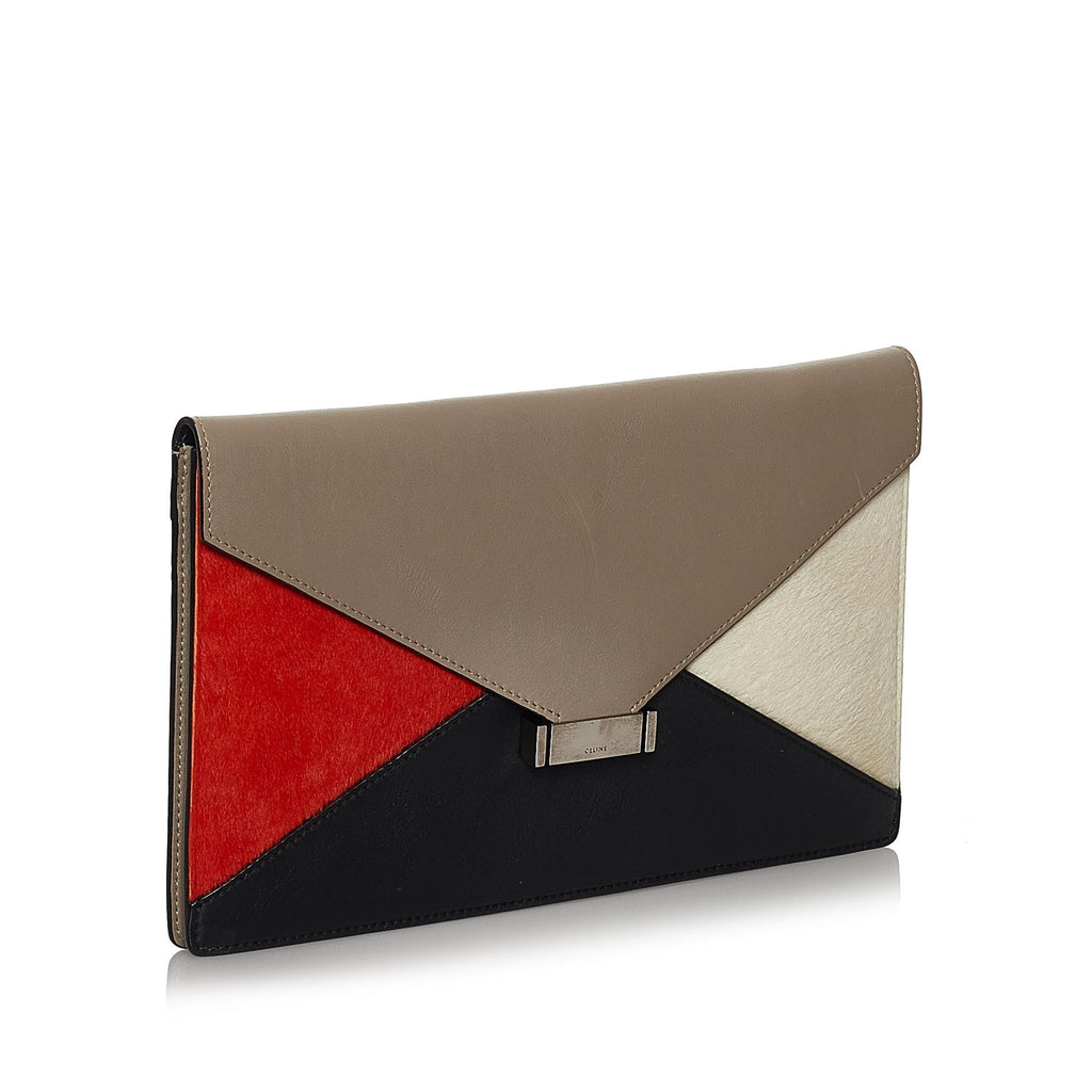 Celine Leather Diamond Clutch Bag (SHG-30333)