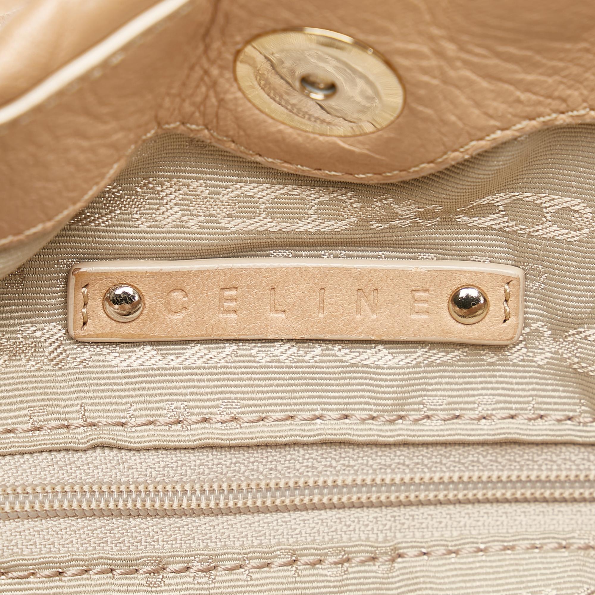 Celine Leather Satchel (SHG-29320)