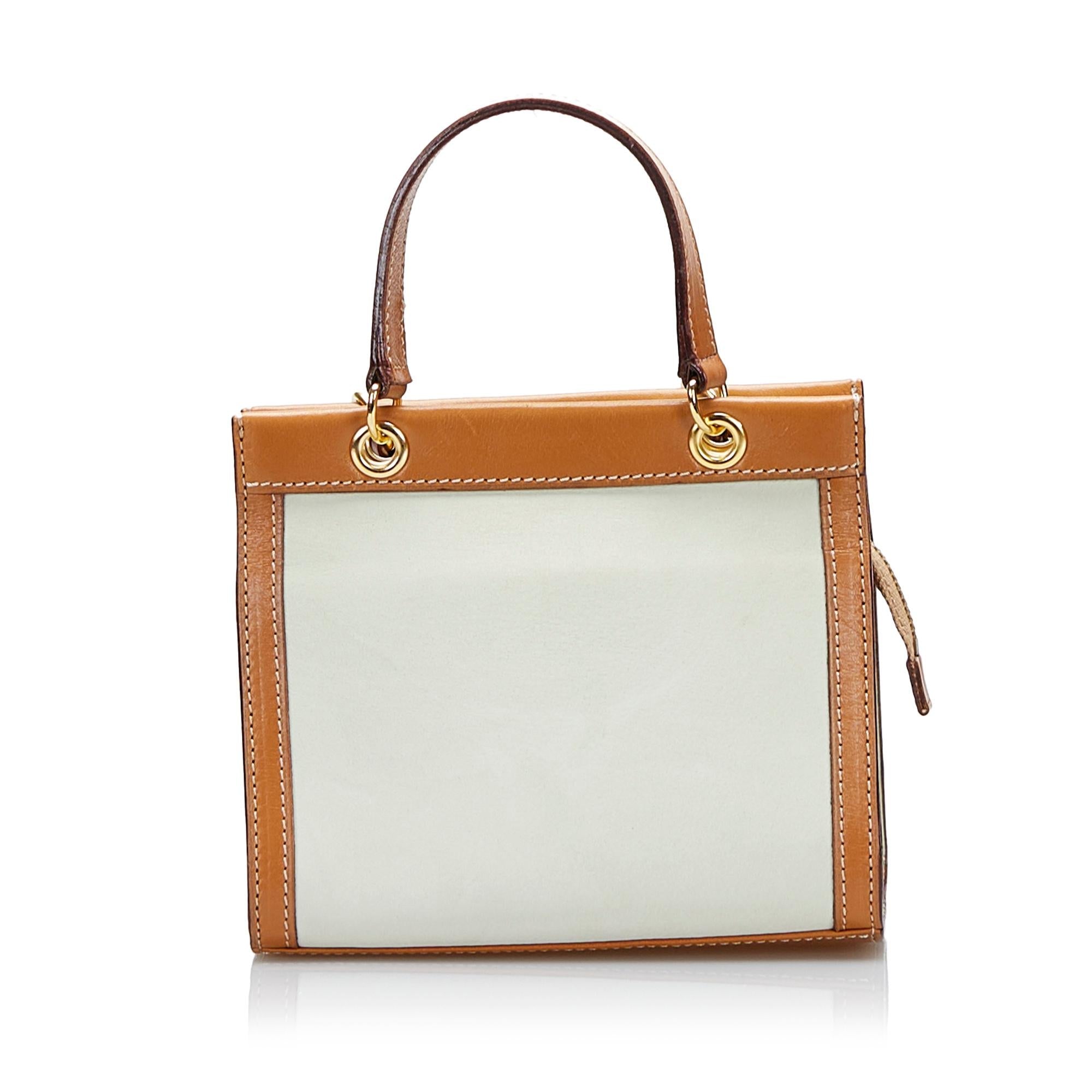 Celine Leather Satchel (SHG-36201)