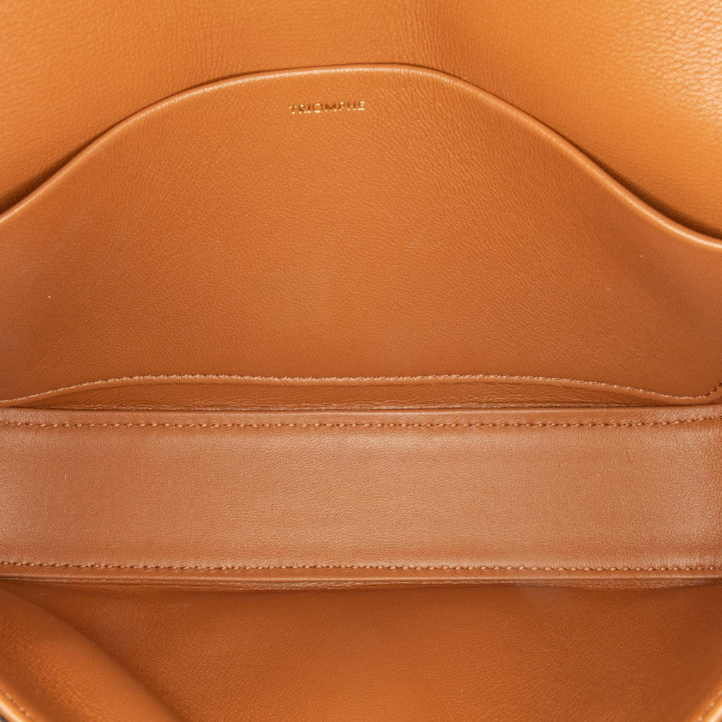 Celine Leather Triomphe Claude Shoulder Bag (SHG-YzdnHf)