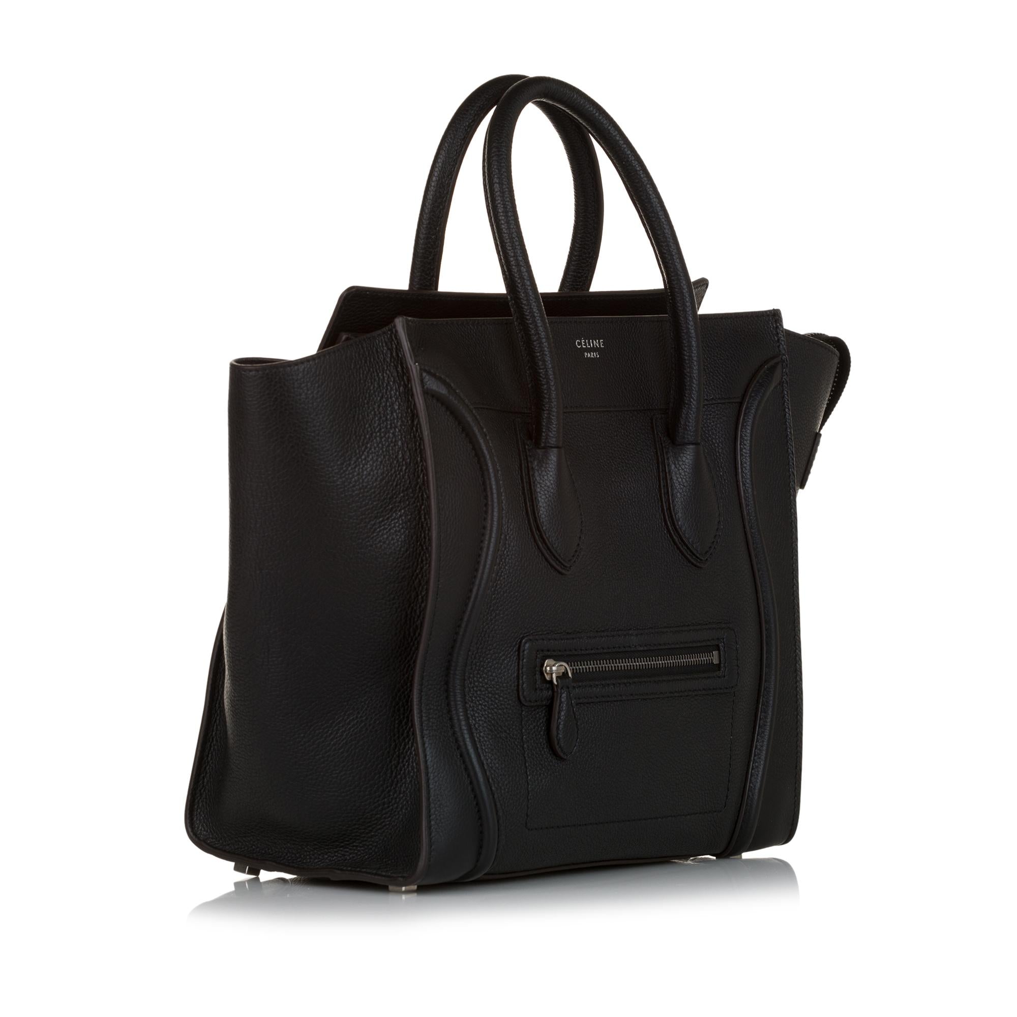 Celine Luggage Leather Tote Bag (SHG-33646)