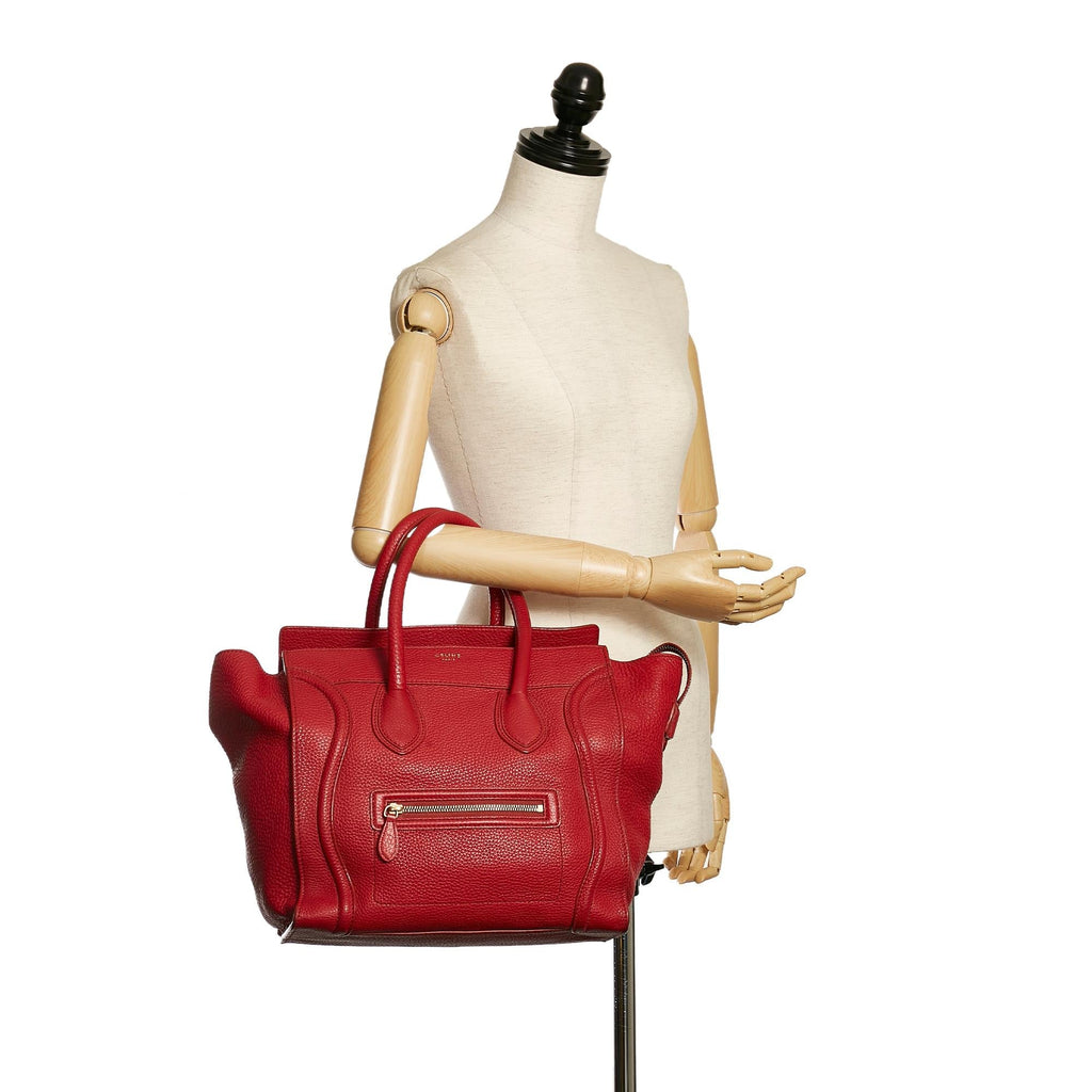 Celine Luggage Leather Tote Bag (SHG-34201)