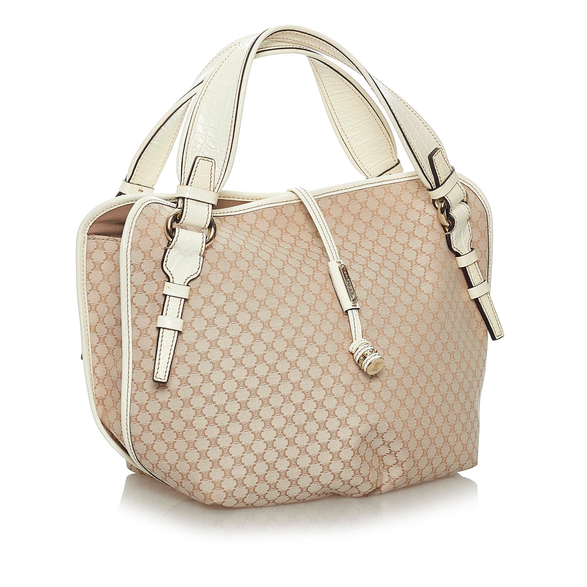 Celine Macadam Bittersweet Canvas Shoulder Bag (SHG-28644)